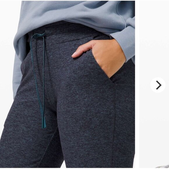 Lululemon Ready to Rulu Jogger Crop Heathered Submarine Black size 6 W6BJ1S - Picture 3 of 7
